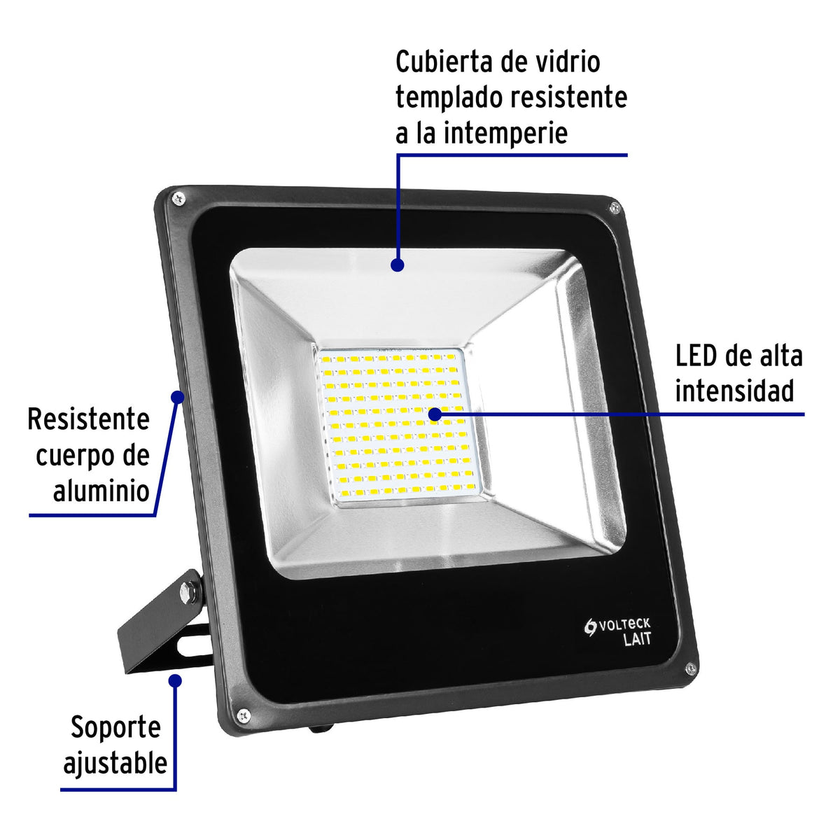 Reflector LED para exteriores 50 W, 6500 K, Volteck