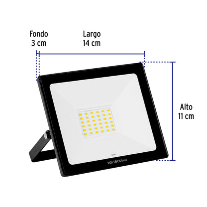 Reflector LED para exteriores 30 W, 6500 K, Volteck Basic