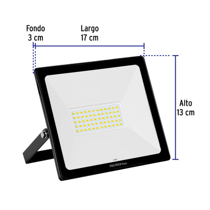 Reflector LED para exteriores 50 W, 6500 K, Volteck Basic