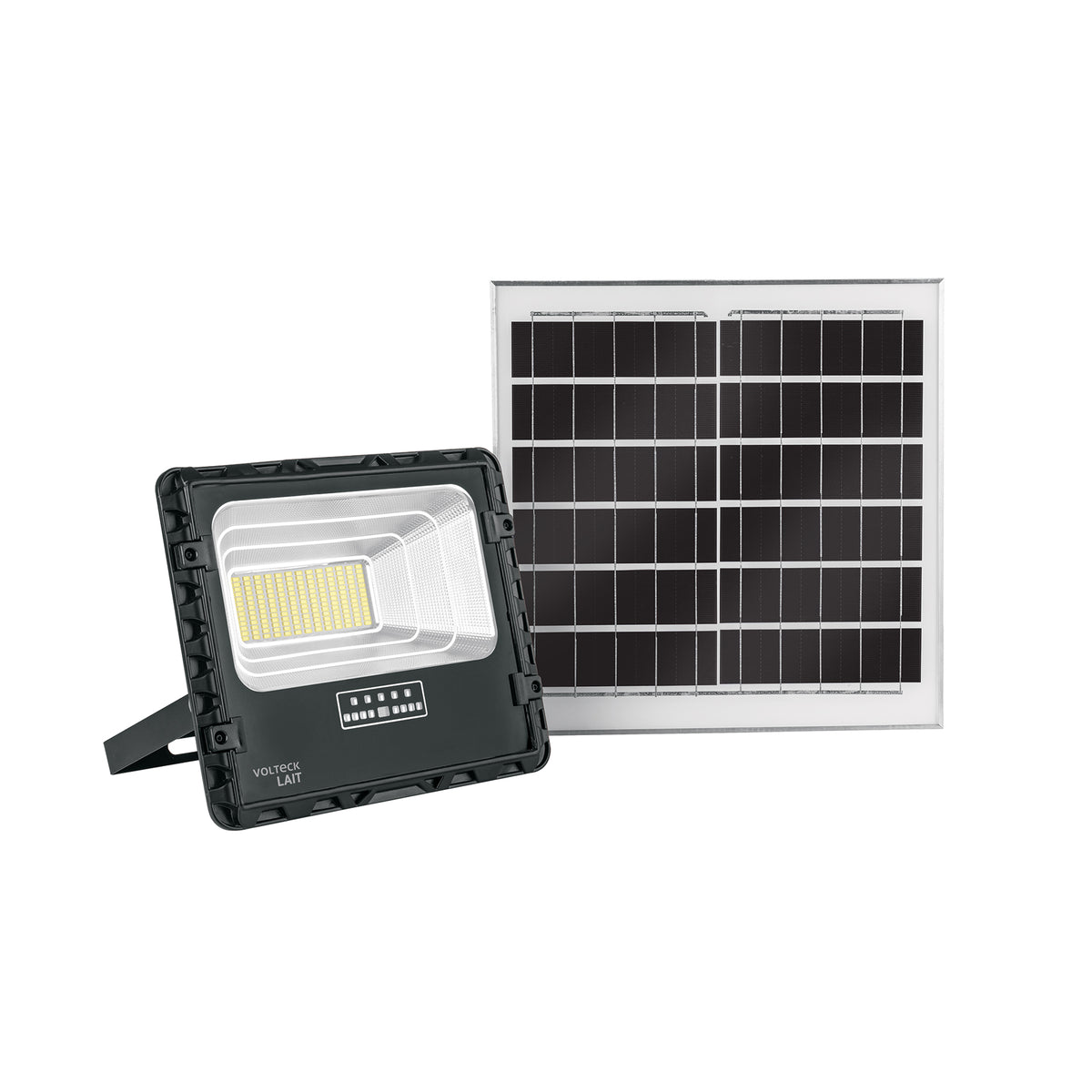 Reflector LED con panel solar 100 W, 6500 K, Volteck