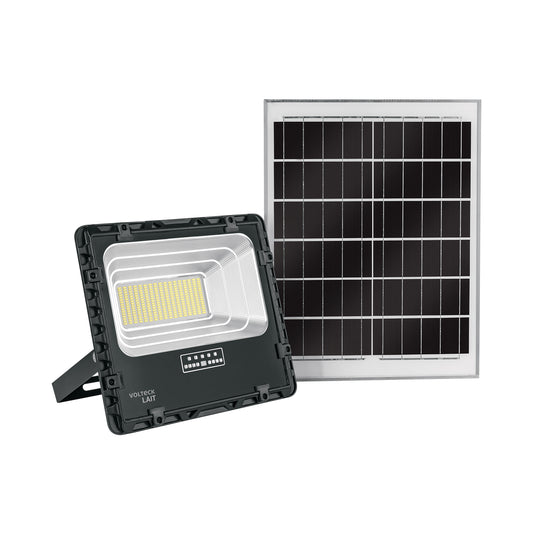 Reflector LED con panel solar 200 W, 6500 K, Volteck