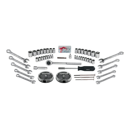 Juego de 71 herramientas 1/4” y 3/8” para mecánico, PRETUL