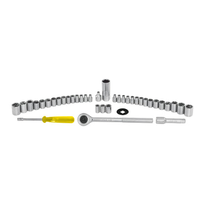 Juego de 39 herramientas 1/4” y 3/8” para mecánico, PRETUL