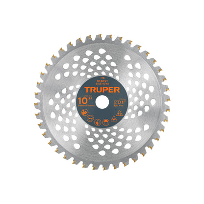 Disco sierra 10” para desbrozadora, 40 dientes