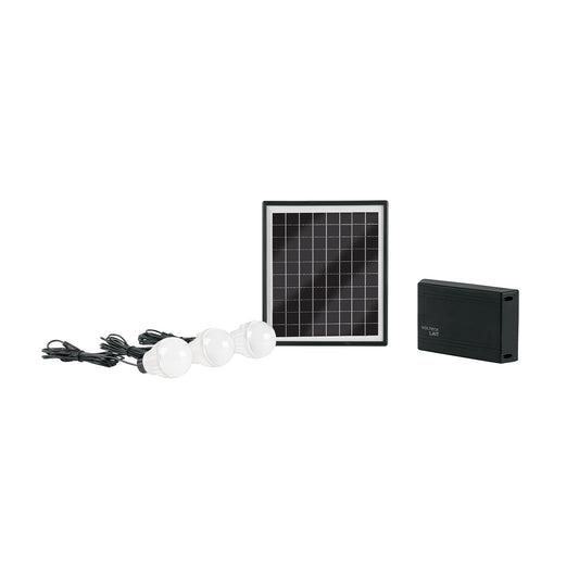 Sistema de iluminación solar 6 W con 3 lámparas LED, Volteck