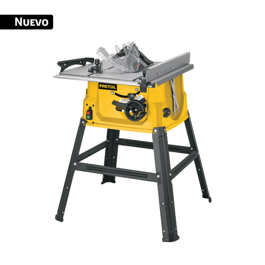 Sierra de mesa 10”, 2-1/2 HP (1900 W), con base, PRETUL