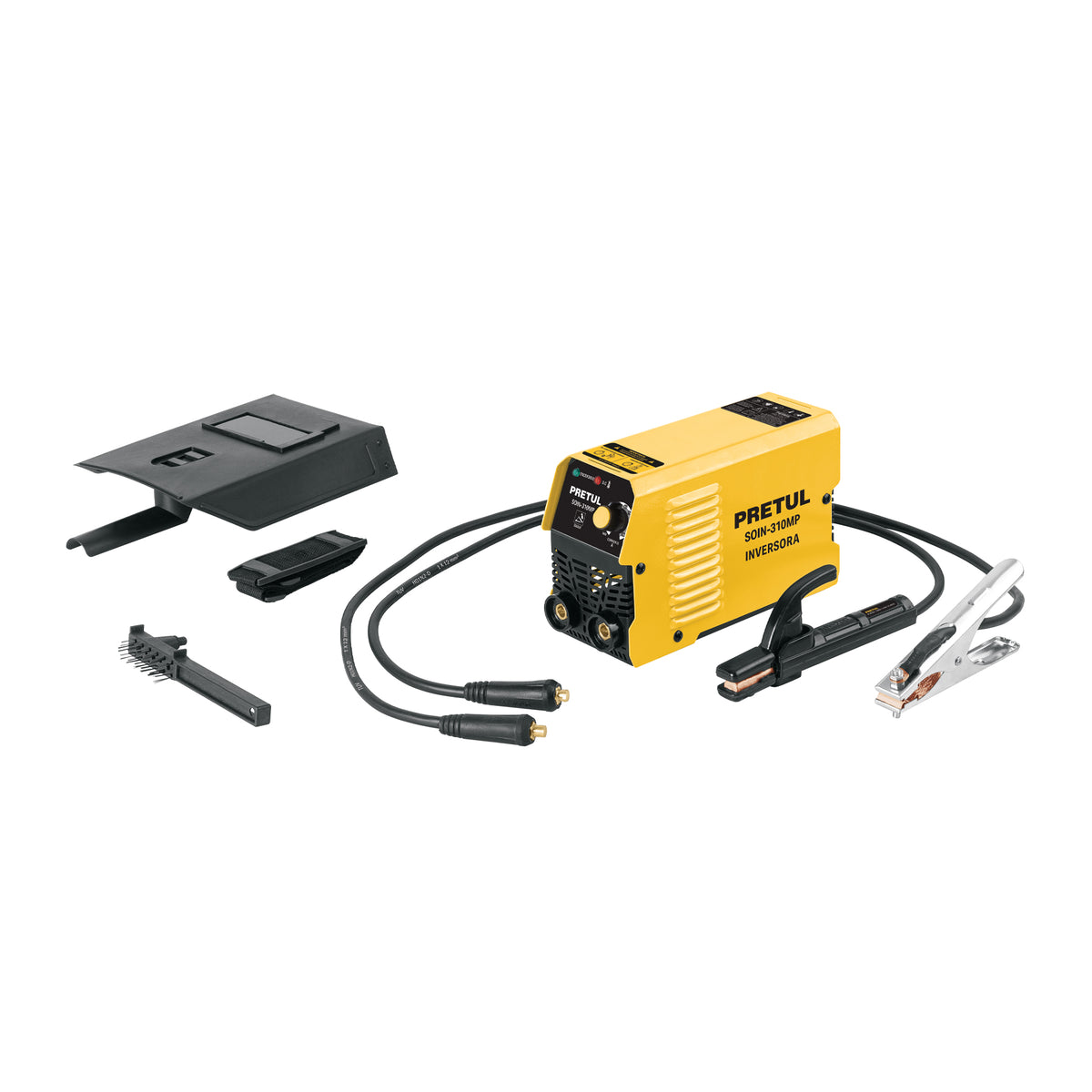 Mini soldadora inversora 100 A, 127 V, Serie 300, PRETUL