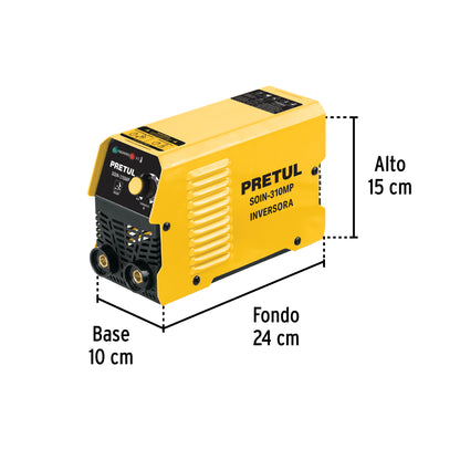 Mini soldadora inversora 100 A, 127 V, Serie 300, PRETUL