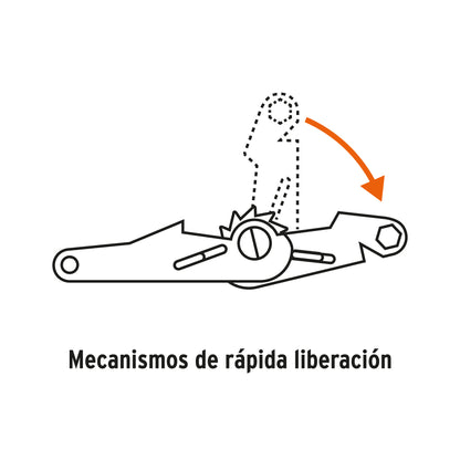 Juego de 4 sujetadores con matraca, carga máxima 1,000 kg