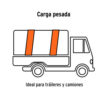Sujetador con matraca, carga máxima 5,000 kg