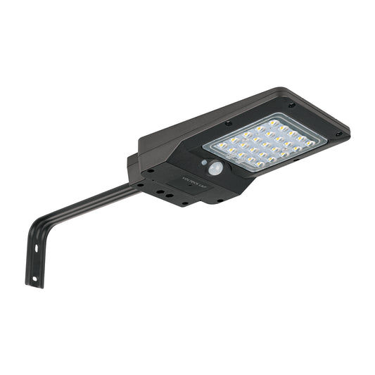 Luminario suburbano solar LED 4 W, 6500 K, con sensor de luz