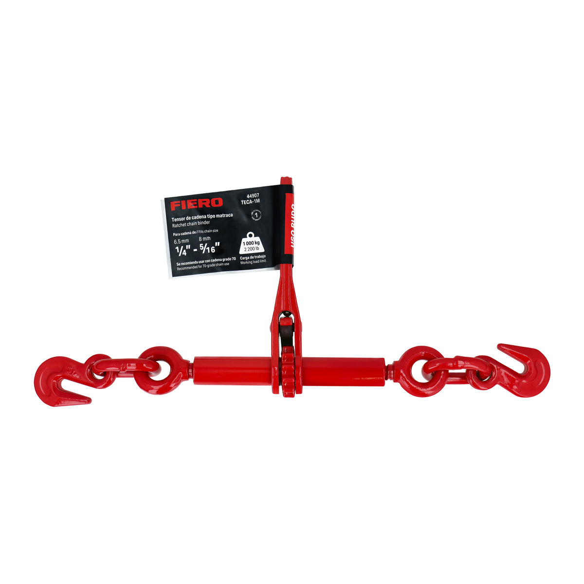 Tensor de cadena con matraca, 1/4” - 5/16”, FIERO