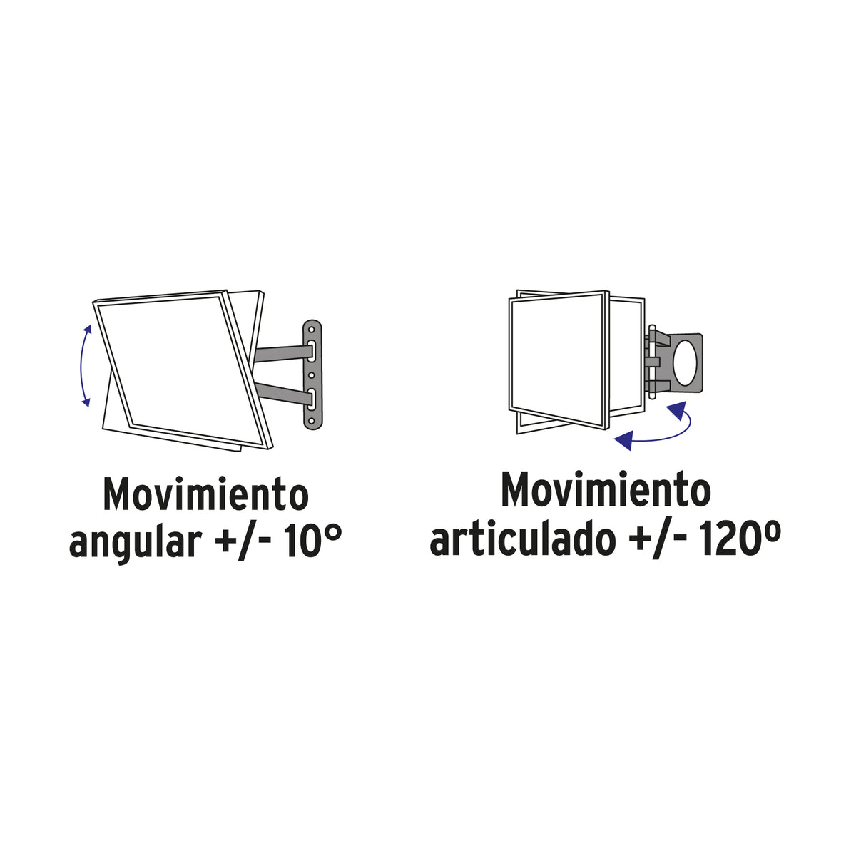 Soporte para pantallas de 26" a 65" articulado, VOLTECK