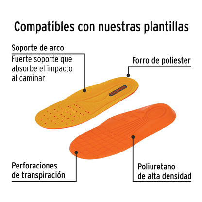Bota de seguridad negra, #28, casquillo de composite, PRETUL