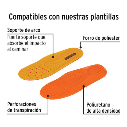 Bota de seguridad negra, #28, casquillo de composite, PRETUL